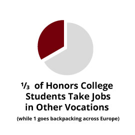 信息图：1/3的优等生从事其他职业（1人在欧洲背包旅行）