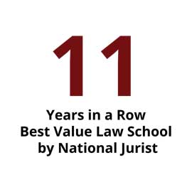 信息图：国家法学家连续11年评为最佳价值法学院