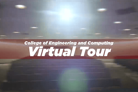 工程与计算学院虚拟之旅，背景是礼堂